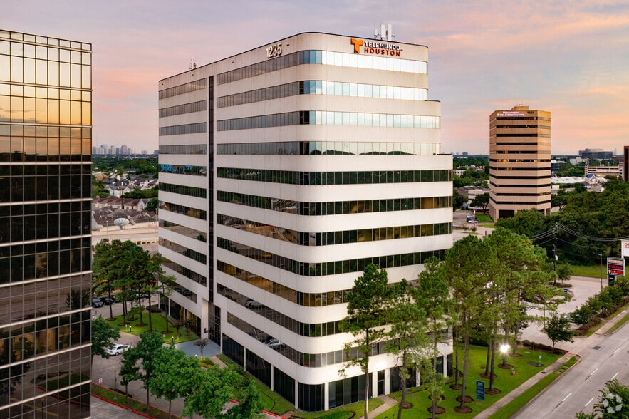 Houston Downtown Telemundo Building - Aerial Picture